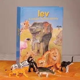 Leporelá, krabičky, puzzle knihy Lev a ostatní zvířata savany