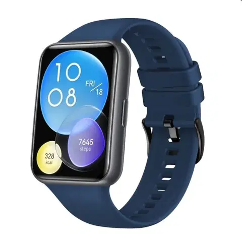 Príslušenstvo k wearables FIXED Silikónový remienok pre Huawei Watch FIT2, modrý