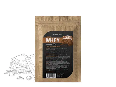 Športová výživa Protein & Co. HYDRO WHEY - 1 porcia 30 g PRÍCHUŤ: Chocolate brownie