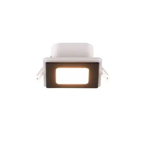 Vysokonapäťové zapustené svietidlá 230 V Trio Lighting LED svietidlá Nimbus IP44 8,5 x 8,5 cm 830 čierna