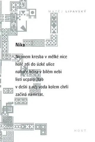 Česká poézia Nika - Matěj Lipavský