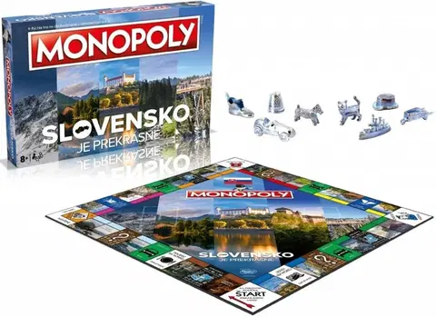 Hračky rodinné spoločenské hry HASBRO - Monopoly Slovensko je prekrásne