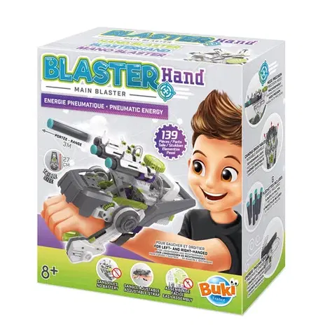 Technické hračky Buki Strieľajúca blasterová ruka