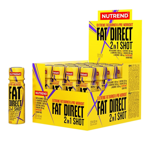 Spaľovače tukov Spaľovač Nutrend Fat Direct Shot 20x60 ml