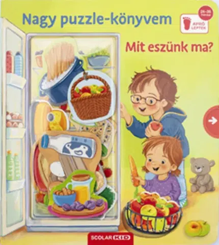 Leporelá, krabičky, puzzle knihy Nagy puzzle-könyvem: Mit eszünk ma? - Mila Rulff