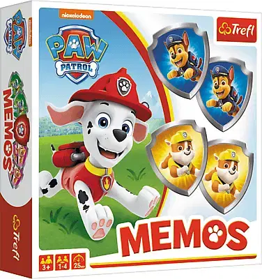 Hračky spoločenské hry pre deti TREFL - GAME Memos Paw Patrol - pexeso