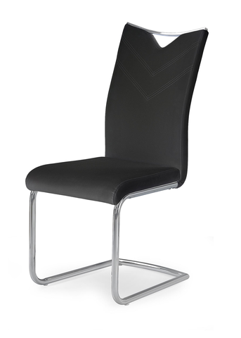 Jedálenské stoličky HALMAR K224 jedálenská stolička čierna / chróm