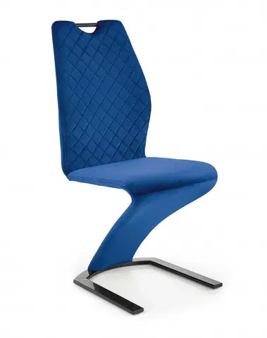 Jedálenské stoličky a kreslá Jedálenská stolička K442 Halmar Modrá