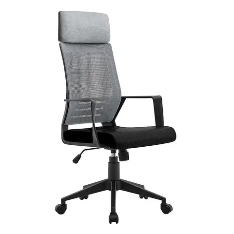 Otočné kreslá Kancelárska stolička Norman Mlm-611610 čierna/sivá