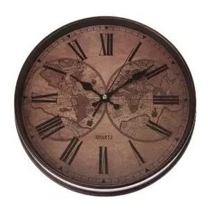 Hodiny Nástenné hodiny Globe, pr. 31 cm, plast