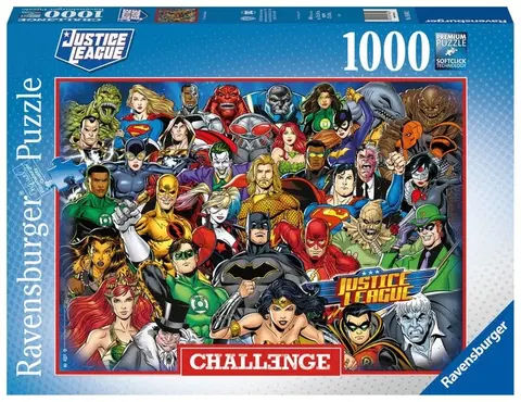 Hračky puzzle RAVENSBURGER - Challenge Puzzle: Marvel: Liga spravodlivých 1000 dielikov