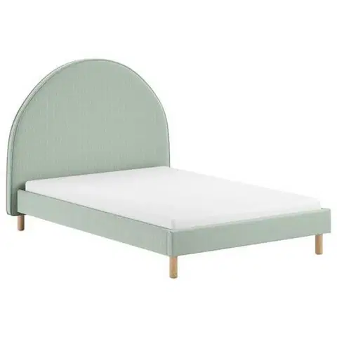 Klasické detské postele Posteľ Pre Deti A Mládež S Roštom 140x200cm,zelená Boucle