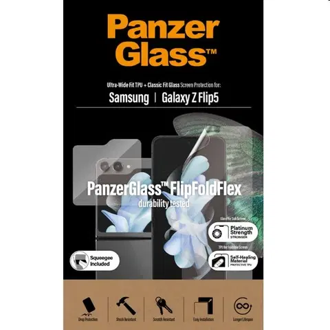 Ochranné fólie pre mobilné telefóny Ochranná fólia UWF AB PanzerGlass pre Samsung Galaxy Z Flip5 7338
