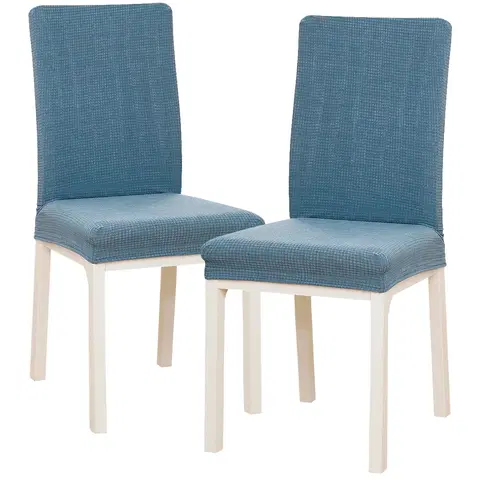 Doplnky do spálne 4Home Napínací poťah na stoličku Magic clean modrá, 45 - 50 cm, sada 2 ks