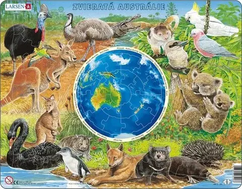 LARSEN puzzle Larsen Puzzle Puzzle Zvieratá Australie - Aus.Állatvilaga Larsen AW-6