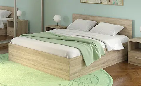 Manželské postele VENA posteľ 160x200-dub Sonoma