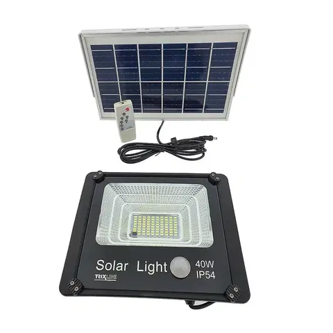 Záhradné lampy solárne Solarne svietidlo so senzorom 40W TR 364