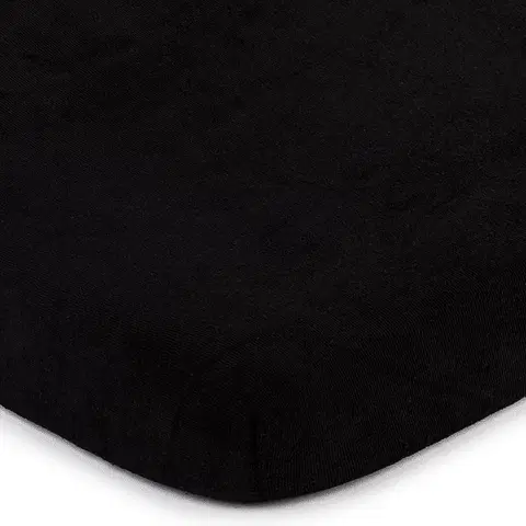 Plachty 4home froté prestieradlo čierna, 180 x 200 cm