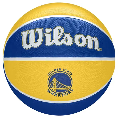 basketbal Basketbalová lopta NBA veľkosť 7 - Wilson Team Tribute Warriors modro-žltá