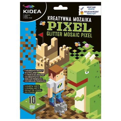 Kreatívne a výtvarné hračky DERFORM - KIDEA mozaika Pixel