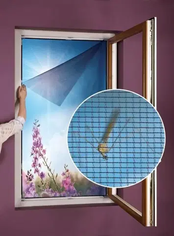 Záclony Forbyt Sieť do okna proti hmyzu a peľu 75 x 150 cm