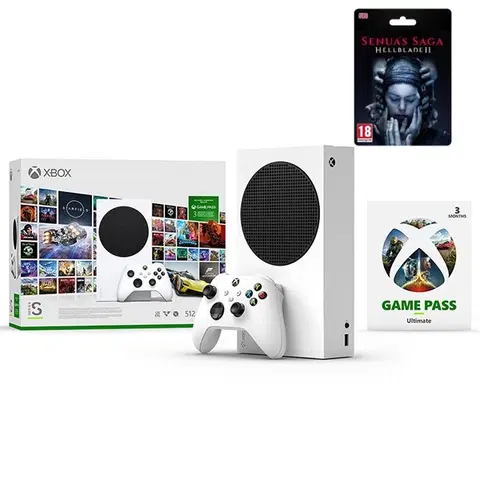 Herné konzoly Xbox Series S + Xbox Ultimate Game Pass 3 mesačné predplatné (Starter Bundle) RRS-00153