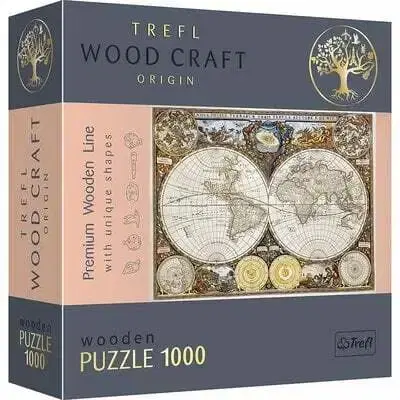1000 dielikov Trefl Drevené puzzle Mapa starovekého sveta 1000 Trefl