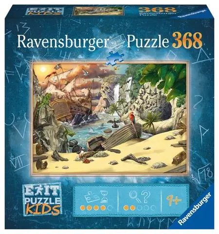 Hračky puzzle RAVENSBURGER - Exit Kids Puzzle: Piráti 368 Dielikov