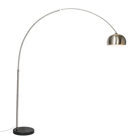Oblúkové lampy Oblúková lampa oceľové kovové tienidlo 33 cm nastaviteľné - XXL