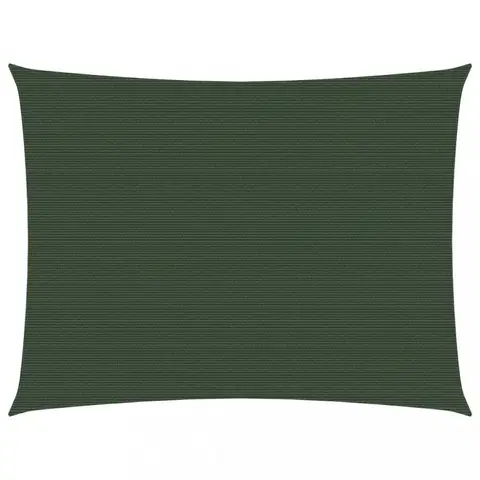 Stínící textilie Tieniaca plachta obdĺžniková HDPE 2 x 3,5 m Dekorhome Tmavo zelená