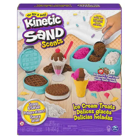 Kreatívne a výtvarné hračky SPIN - Kinetic Sand Voňavé Kopečkové Zmrzliny