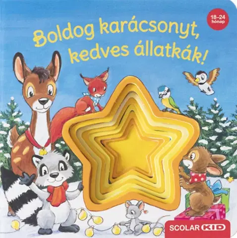 Leporelá, krabičky, puzzle knihy Boldog karácsonyt, kedves állatkák! - Bernd Penners