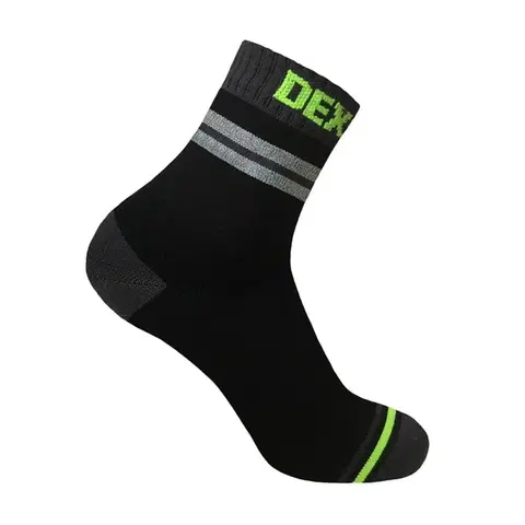 Pánske ponožky Nepremokavé ponožky DexShell Pro Visibility Grey Stripe - XL