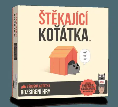 Rodinné hry ADC Blackfire Hra Výbušná koťátka rozšíření: Štěkající koťátka (hra v češtine)