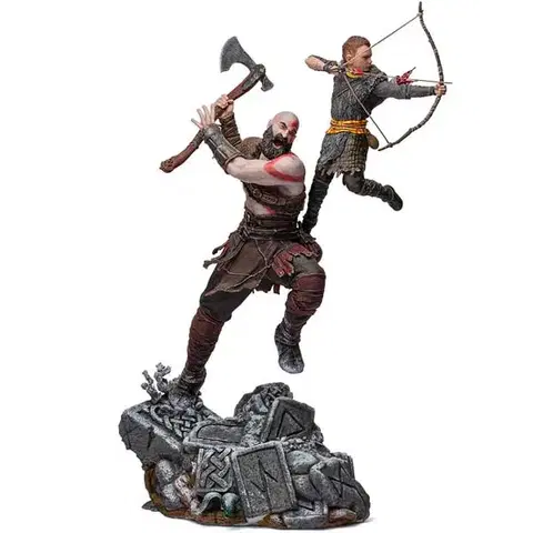 Zberateľské figúrky Socha Kratos and Atreus Art Scale 110 (God of War)