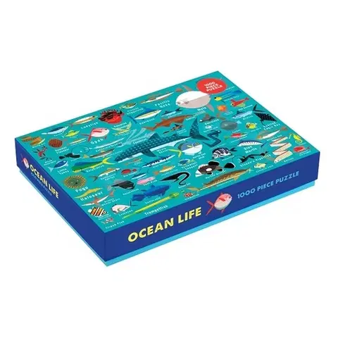 1000 dielikov Mudpuppy Rodinné puzzle Podmorský svet 1000 Mudpuppy