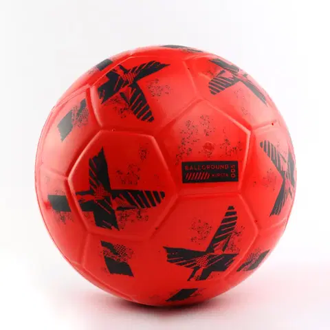 futbal Penová futbalová lopta Ballground 500 veľkosť 4 červeno-čierna