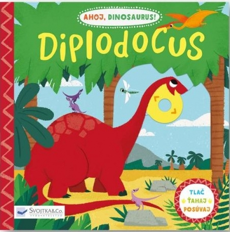 Leporelá, krabičky, puzzle knihy Diplodocus - Ahoj dinosaurus - Peskimo