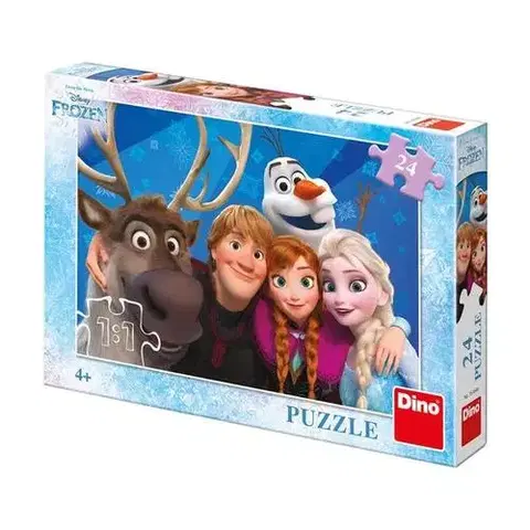 Do 49 dielikov Dino Toys Puzzle Ľadové kráľovstvo 24 Dino