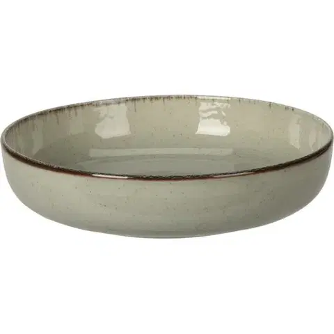 Taniere EH Porcelánový hlboký tanier pr. 20 cm, zelená