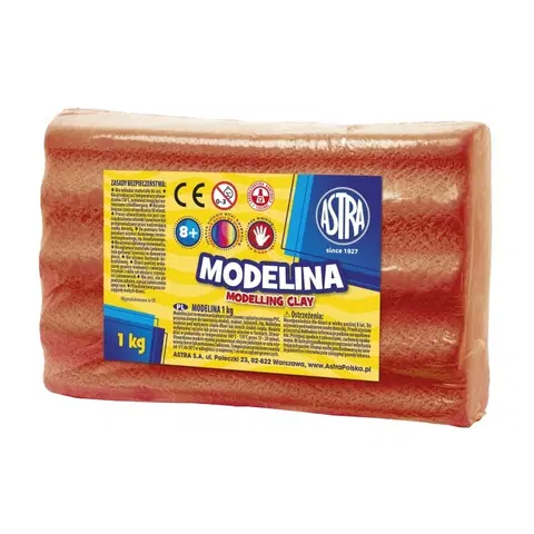 Hračky ASTRA - Modelovacia hmota do rúry MODELINA 1kg Červená, 304111009