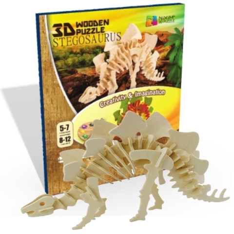 3D puzzle 3D Creative Drevené 3D Puzzle Stegosaurus