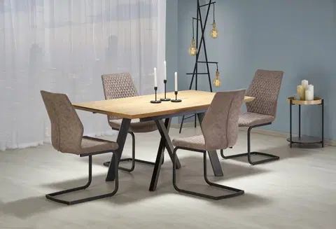 Dizajnové Rozkladací jedálenský stôl CAPITAL Halmar 160 cm