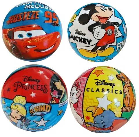Hračky - Lopty a loptové hry STAR TOYS - Lopta Mickey-Minnie-McQueen-Princess-Classics Fun Times 11cm, Mix produktov