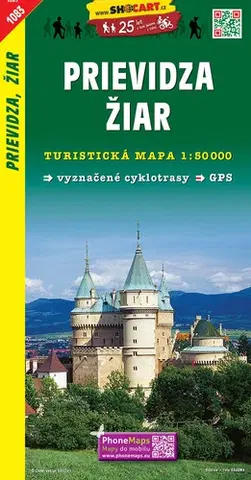 Turistika, skaly TM Prievidza-Žiar 1:50 000 - Kolektív autorov
