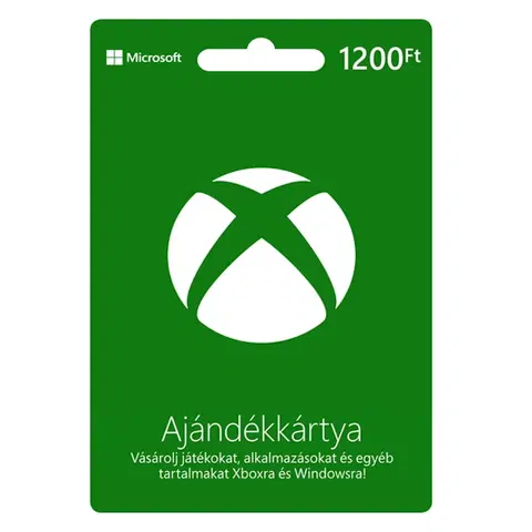 Hry na PC Xbox ajándékkártya 1 200 Ft