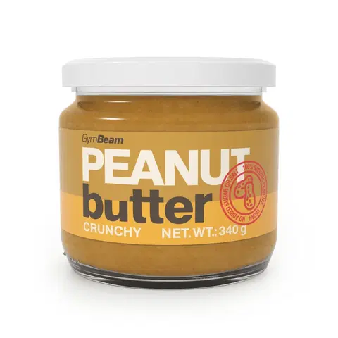Arašidové a iné maslá Peanut Butter - GymBeam 340 g Crunchy