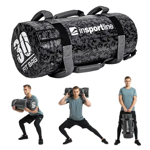 Posilňovacie vrecia Posilňovací vak s úchopmi inSPORTline Fitbag Camu 30 kg