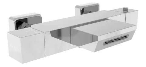 Kúpeľňové batérie MEXEN - Termostatická vaňová batéria Cube, chróm 77360-00