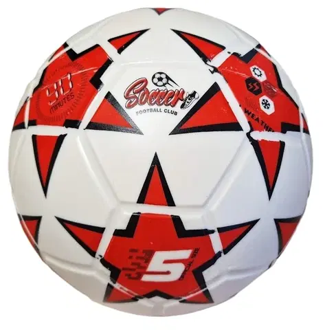 Hračky - Lopty a loptové hry STAR TOYS - Futbalová lopta Soccer červená veľkosť 5
